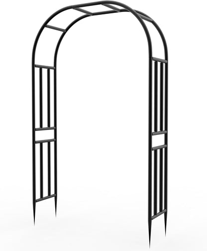 Garden Abor - 88"(H)*51"(L), Sturdy Metal Garden Arch with Rust-Resistant Finish, Trellis for Climbing Plants Outdoor, Ideal as Wedding Arches for Ceremony（20MM Pipe）