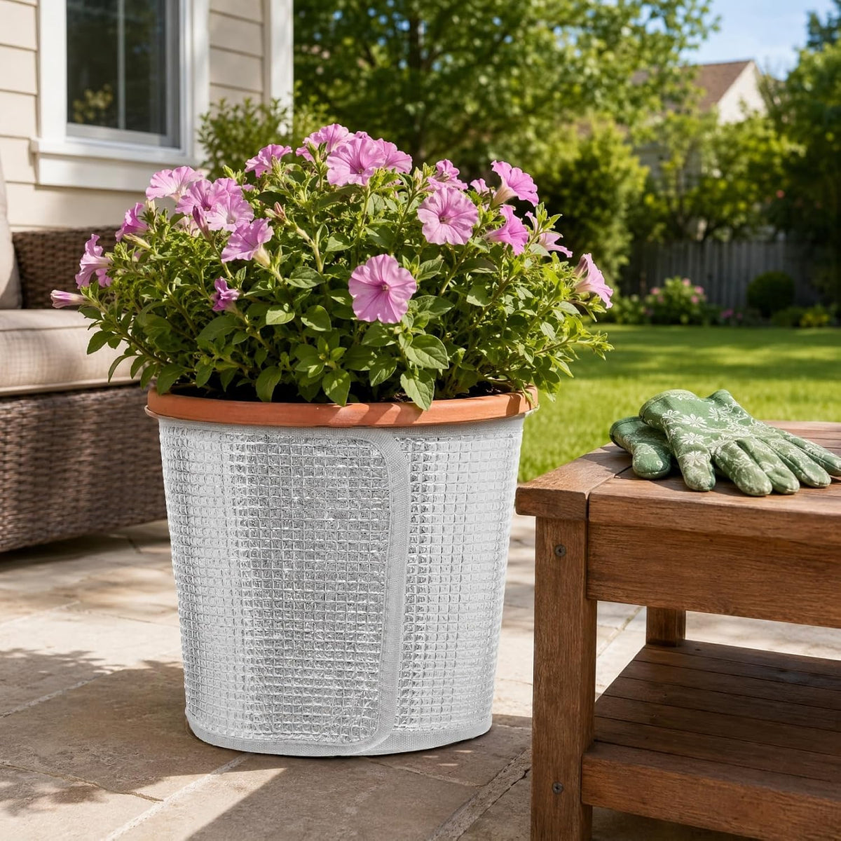 Flower Pot Covers Double-Sided Foil Thermal Insulation Wrap