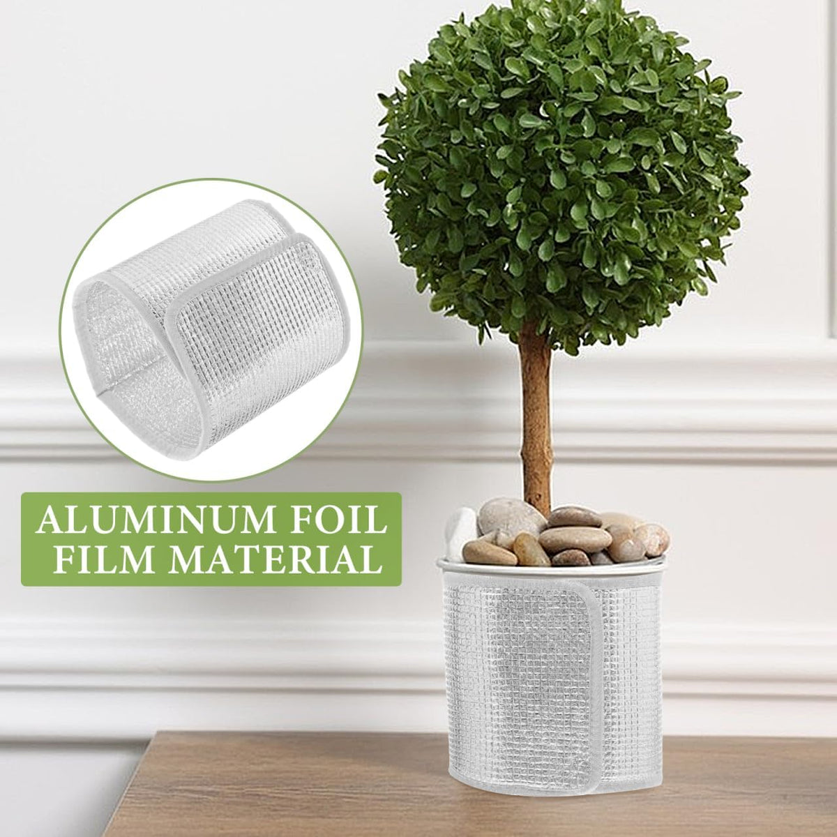 Flower Pot Covers Double-Sided Foil Thermal Insulation Wrap