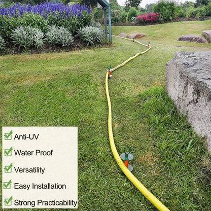 Garden Hose Guide Stake Garden hose guide spike Lawn Hose Support Soaker Holder Clip Snap (8pcs, Fit in 5/8'' Hoses)
