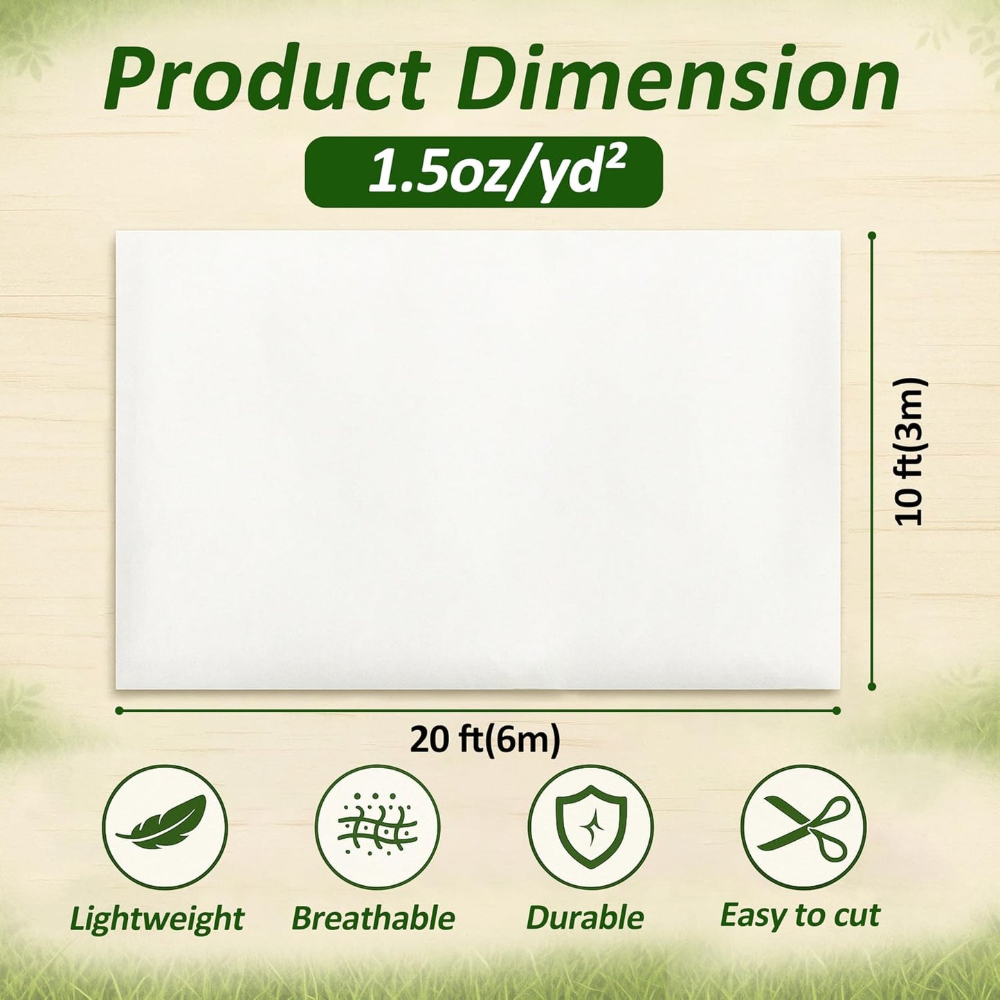 5-Pack Plant Cover Drawstring Tree Cover, Winter Freeze Plant Protection, Tree Jacket Frost Blanket for Outdoor Plants, 31" x 40"