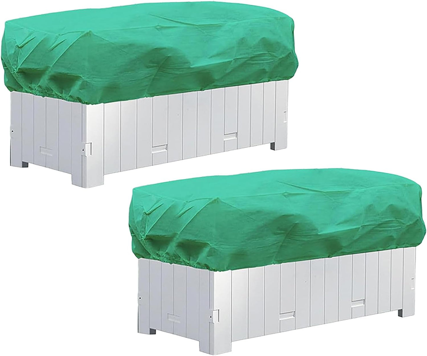 2pcs Winter Plant Frost Covers, Rectangular Planter Plant Frost Blankets Garden Plant Floating Row Covers, Plant Freeze Protection for Outdoor Garden Potted Vegetable (F)