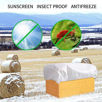 2pcs Winter Plant Frost Covers, Rectangular Planter Plant Frost Blankets Garden Plant Floating Row Covers, Plant Freeze Protection for Outdoor Garden Potted Vegetable (F)