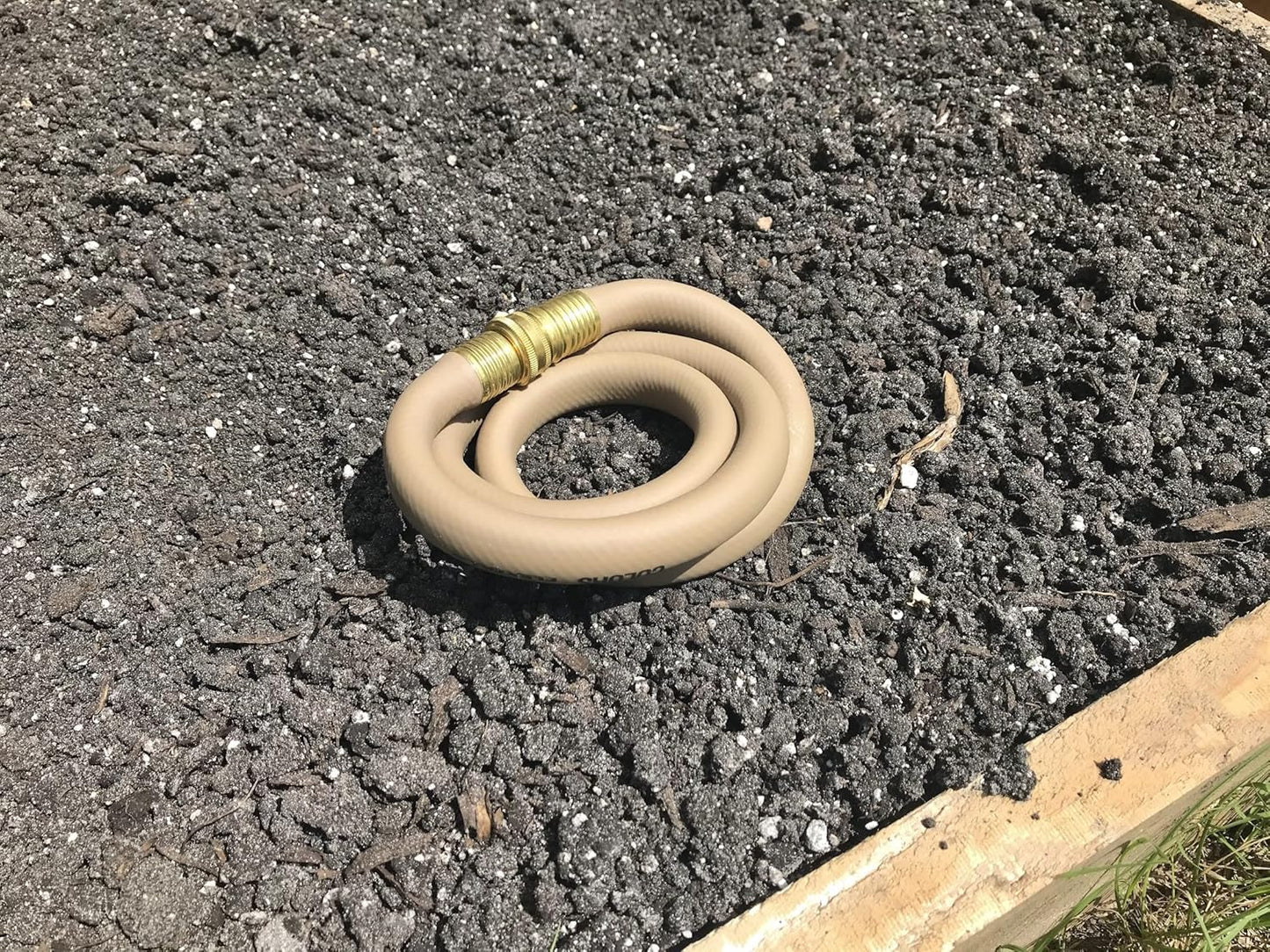 8ft Garden Hose | 8 Foot Garden Hose 5/8 inch; Kink-Resistant, Brass Ends