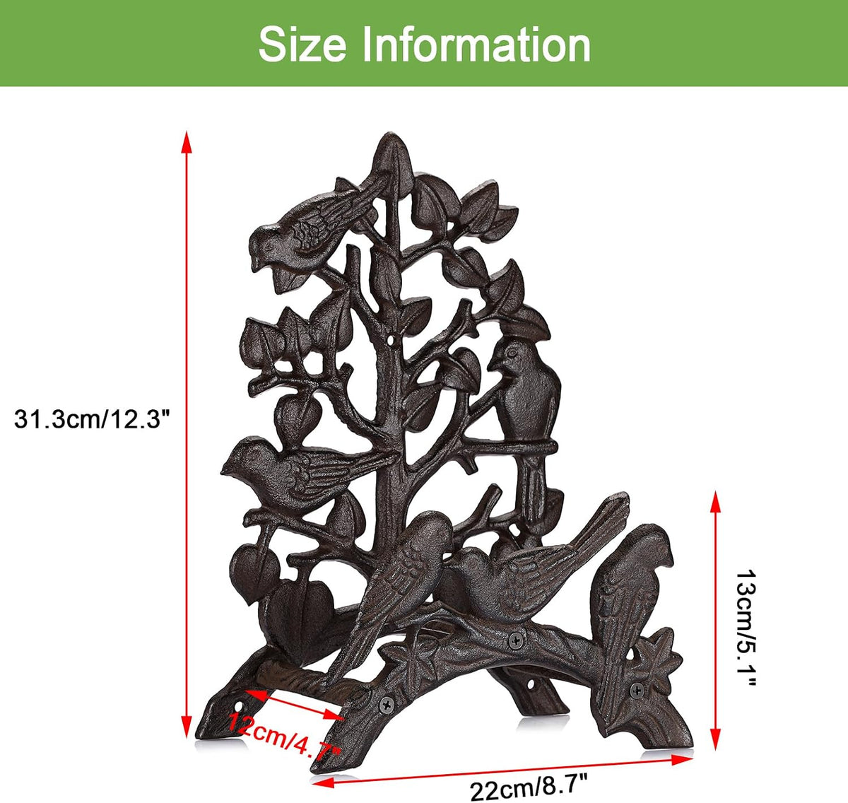 Cast Iron Garden Hose Holder Wall Mount Water Hose Hanger for Outside