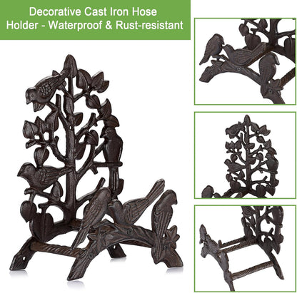 Cast Iron Garden Hose Holder Wall Mount Water Hose Hanger for Outside