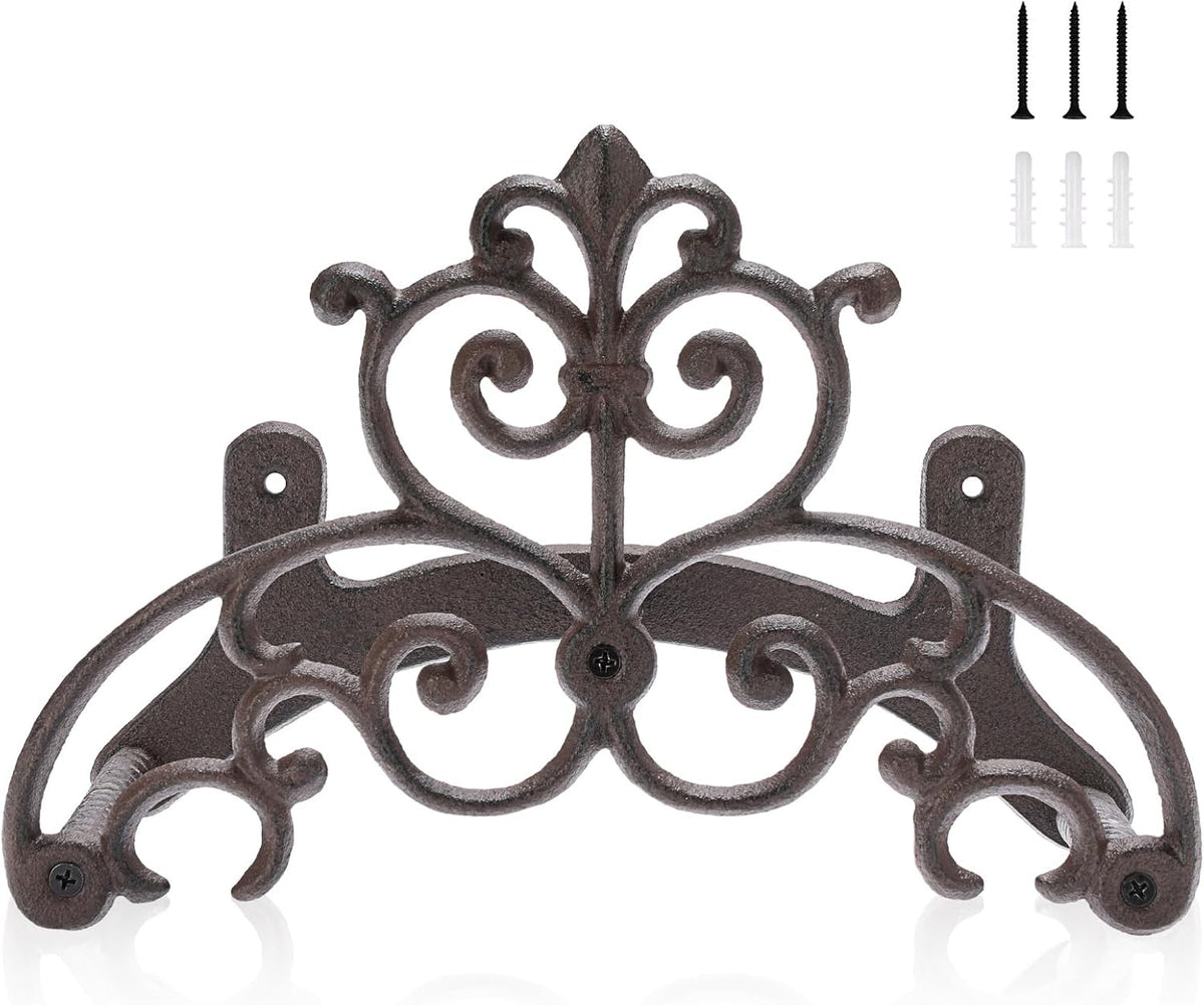 Cast Iron Garden Hose Holder Wall Mount Water Hose Hanger for Outside