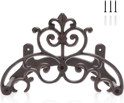 Cast Iron Garden Hose Holder Wall Mount Water Hose Hanger for Outside