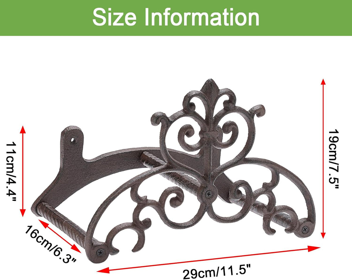 Cast Iron Garden Hose Holder Wall Mount Water Hose Hanger for Outside