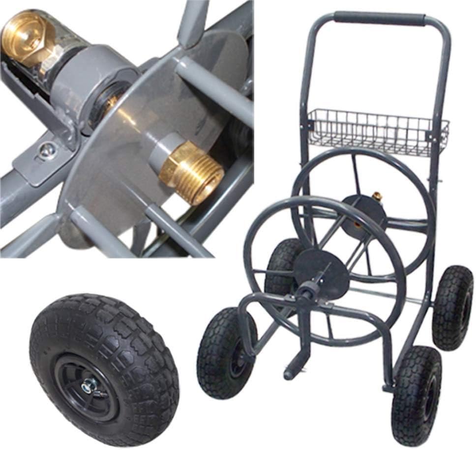 Garden Water Hose Reel Cart 225 FT Outdoor Heavy Duty Yard Water Planting