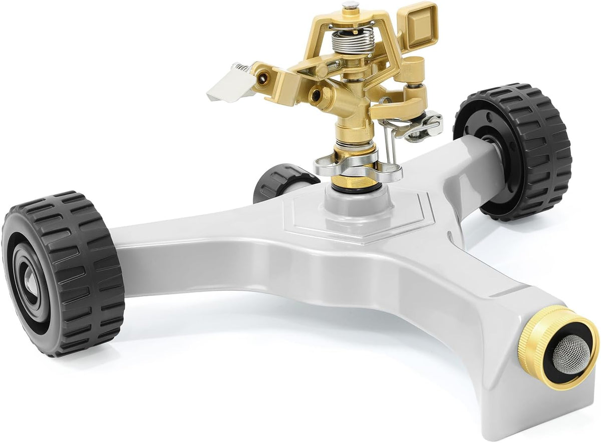 Heavy Duty Full Metal Impact Sprinkler with Wheeled Base