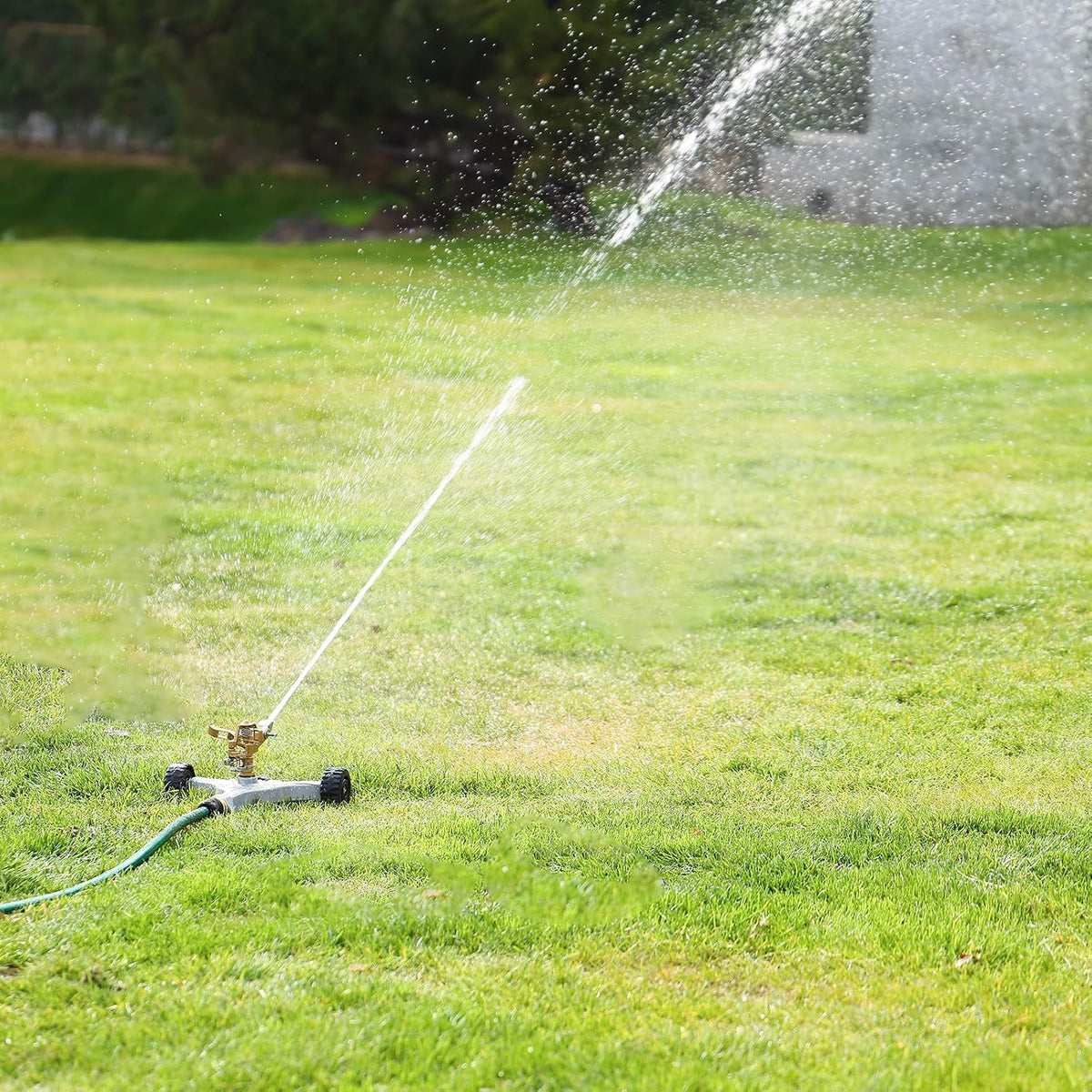 Heavy Duty Full Metal Impact Sprinkler with Wheeled Base