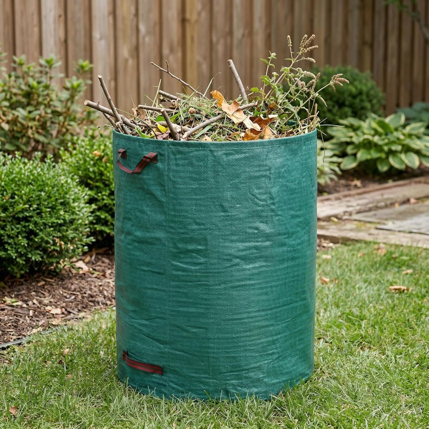 3 Pack 72 Gallon Garden Waste Bags Reusable Heavy Duty