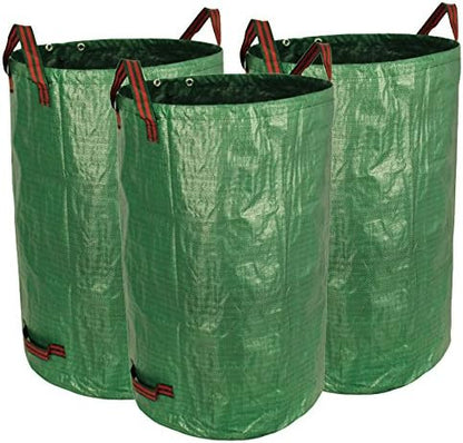 3 Pack 72 Gallon Garden Waste Bags Reusable Heavy Duty