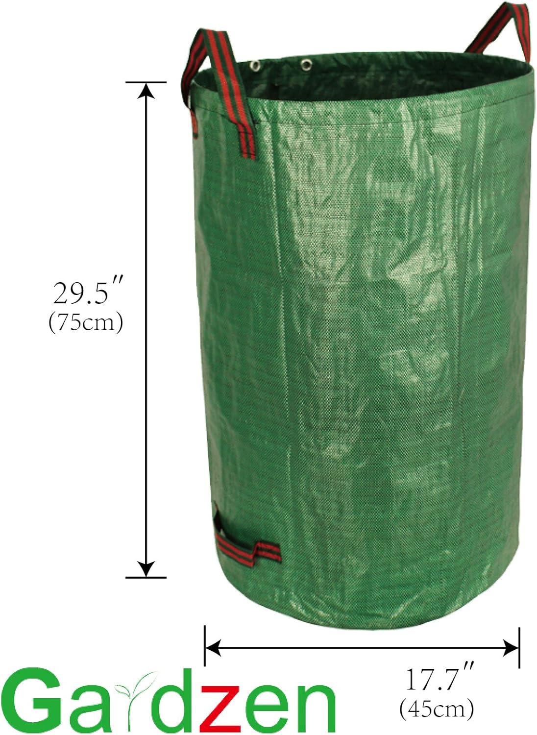 3 Pack 72 Gallon Garden Waste Bags Reusable Heavy Duty