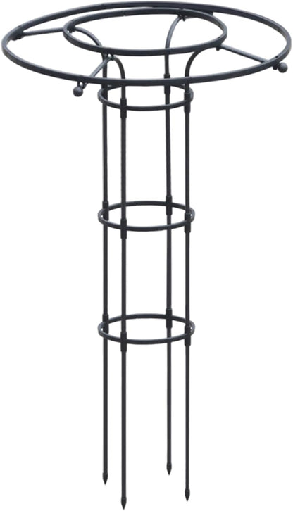Garden Obelisk, 47 Inch Stackable Plant Trellis with Umbrella Design, Metal Flower Trellis Plant Support for Outdoor Potted Vines, Roses, and Vegetables, Garden for Climbing Plants