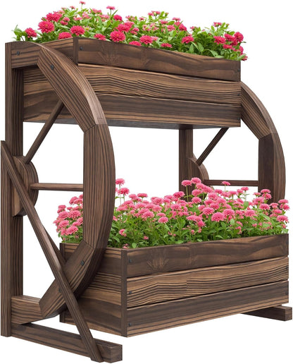 55" Tall Galvanized Raised Garden Bed with Trellis, Green