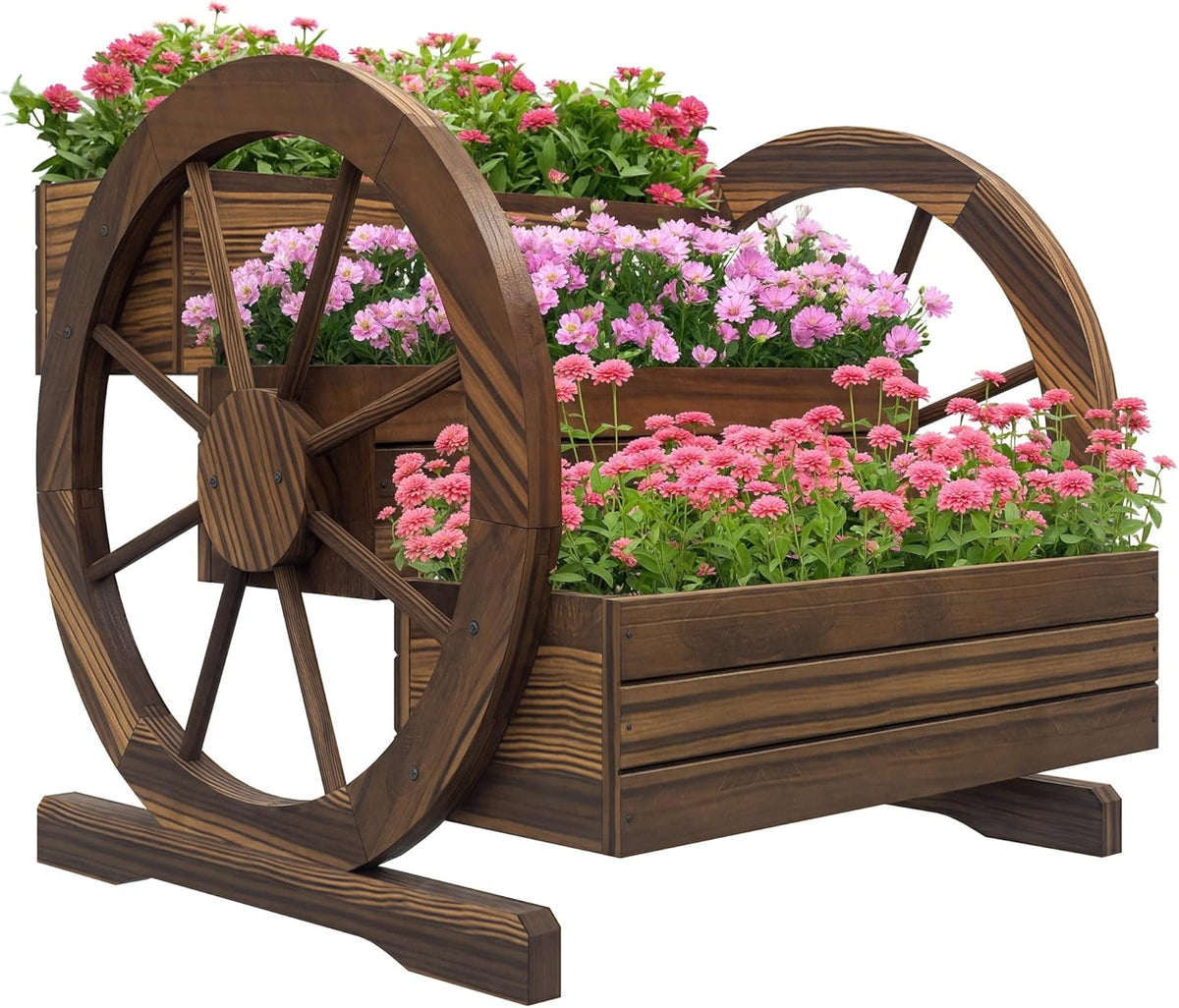 55" Tall Galvanized Raised Garden Bed with Trellis, Green