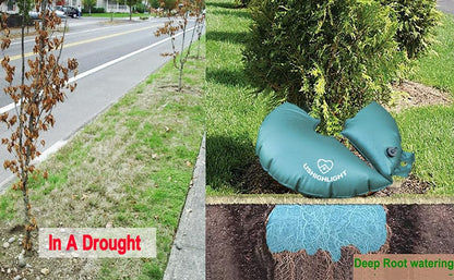 4-Pack Tree Watering Ring, Tree Watering Bags Slow Release 20 Gallon, Tree Bags for Watering for Slow Drip 6 to 9 Hours, Low-Profile Watering Bags for New Trees, Multi-Trunk Trees and Shrubs