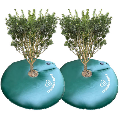 4-Pack Tree Watering Ring, Tree Watering Bags Slow Release 20 Gallon, Tree Bags for Watering for Slow Drip 6 to 9 Hours, Low-Profile Watering Bags for New Trees, Multi-Trunk Trees and Shrubs