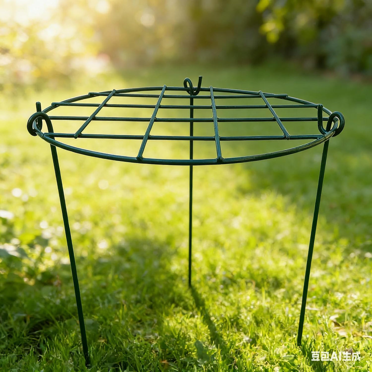 5 Pack 16 x 24 inch Peony Cages,Grow Through Plant Support Stakes, Flower Support Hoops Heavy Plants Brace Rings
