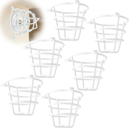 (2 Pack) White Fire Sprinkler Head Guard Cover Cage Protector for Both 1/2" & 3/4" Fire Head for Protecting Side Wall & Pendent Head Fire Sprinkler Covers for Ceiling