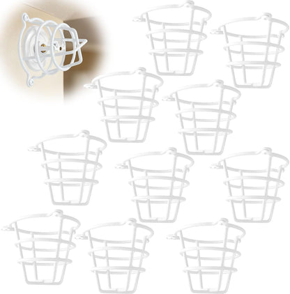 (2 Pack) White Fire Sprinkler Head Guard Cover Cage Protector for Both 1/2" & 3/4" Fire Head for Protecting Side Wall & Pendent Head Fire Sprinkler Covers for Ceiling