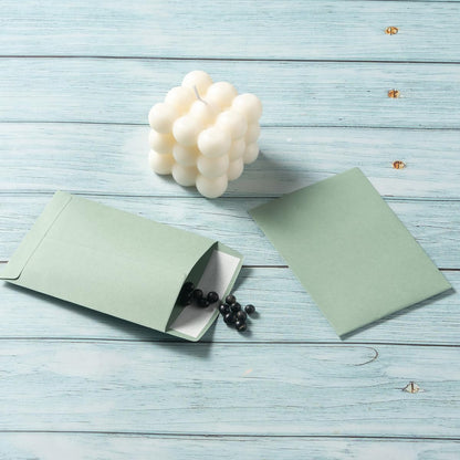 100 Pack Seed Envelopes Self-Adhesive, 3 1/4 x 4 1/2 inches, Sage-Green