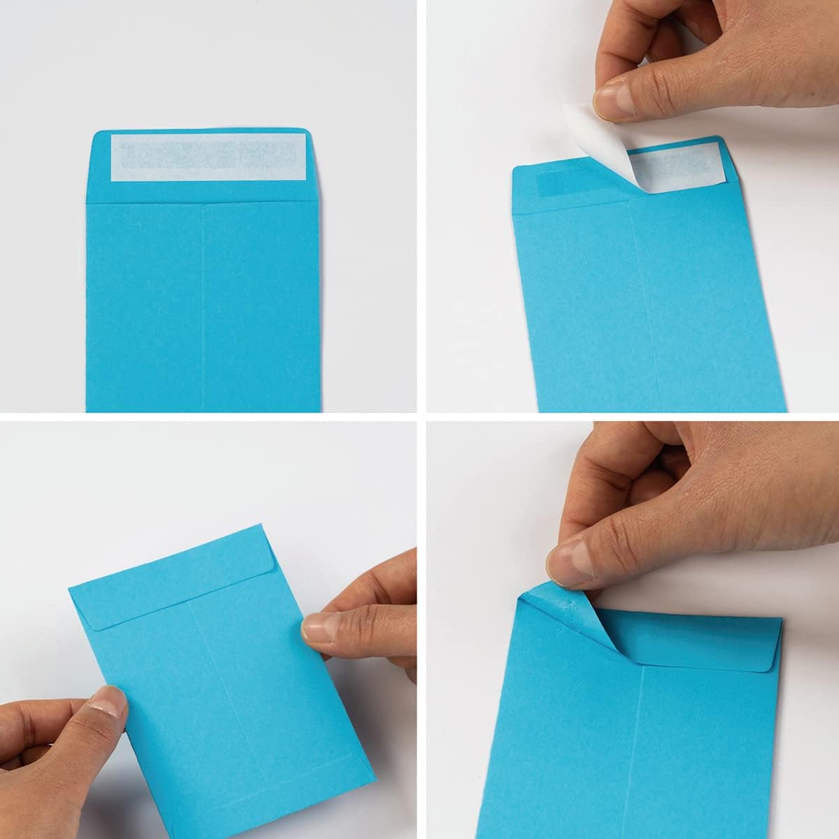 100 Pack Seed Envelopes Self-Adhesive, 3 1/4 x 4 1/2 inches, Sage-Green