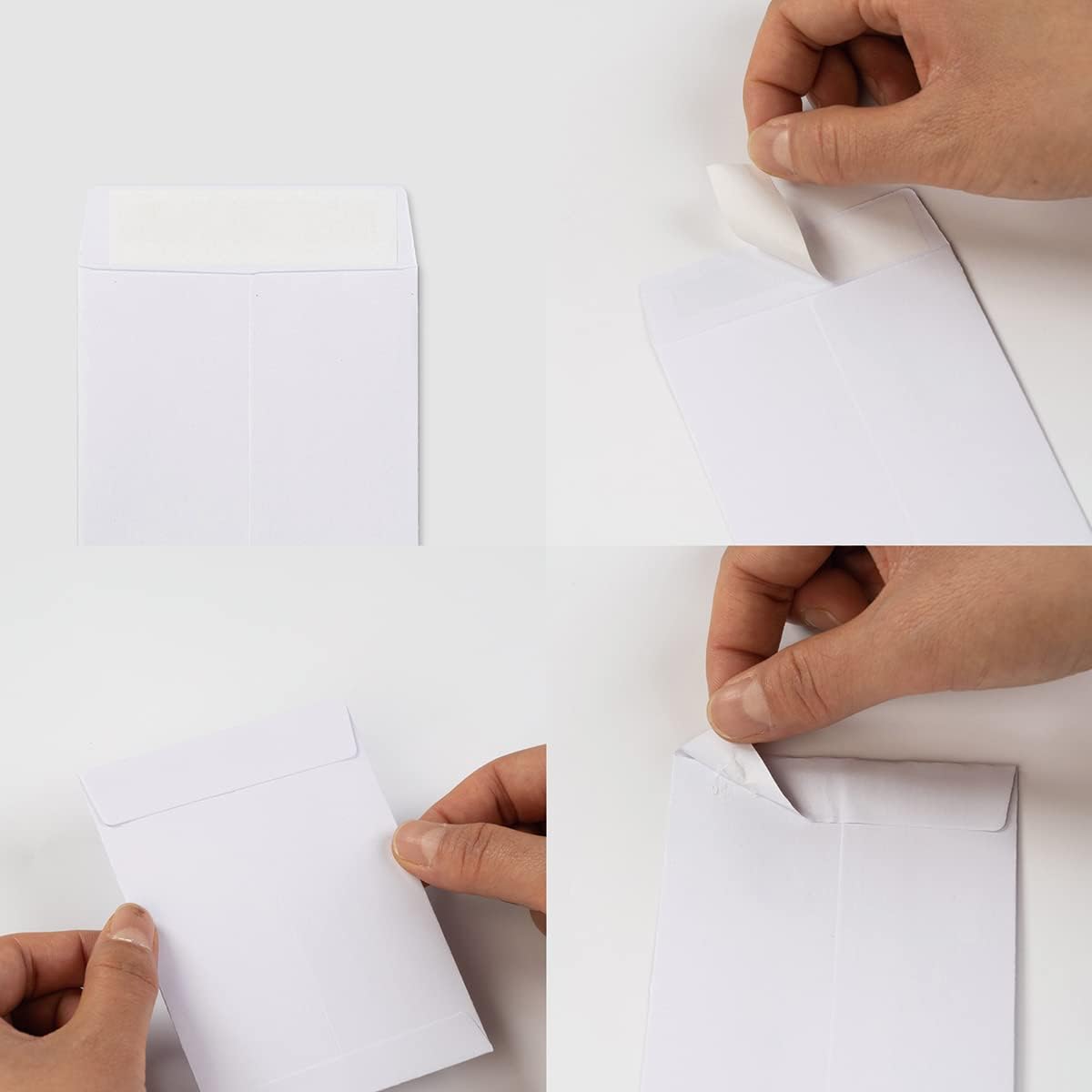 100 Pack Seed Envelopes Self-Adhesive, 3 1/4 x 4 1/2 inches, Sage-Green