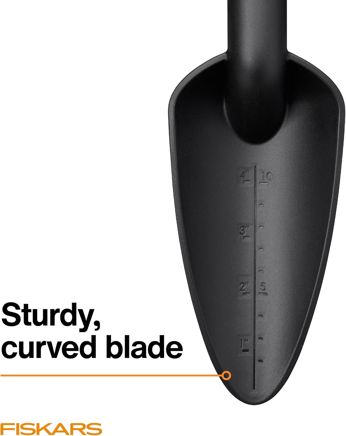 Eco Trowel with Curved Spade, Ergonomic Handle, UV Resistance, Durable, Eco-Friendly Tool for Planters and Garden Beds
