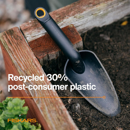 Eco Trowel with Curved Spade, Ergonomic Handle, UV Resistance, Durable, Eco-Friendly Tool for Planters and Garden Beds