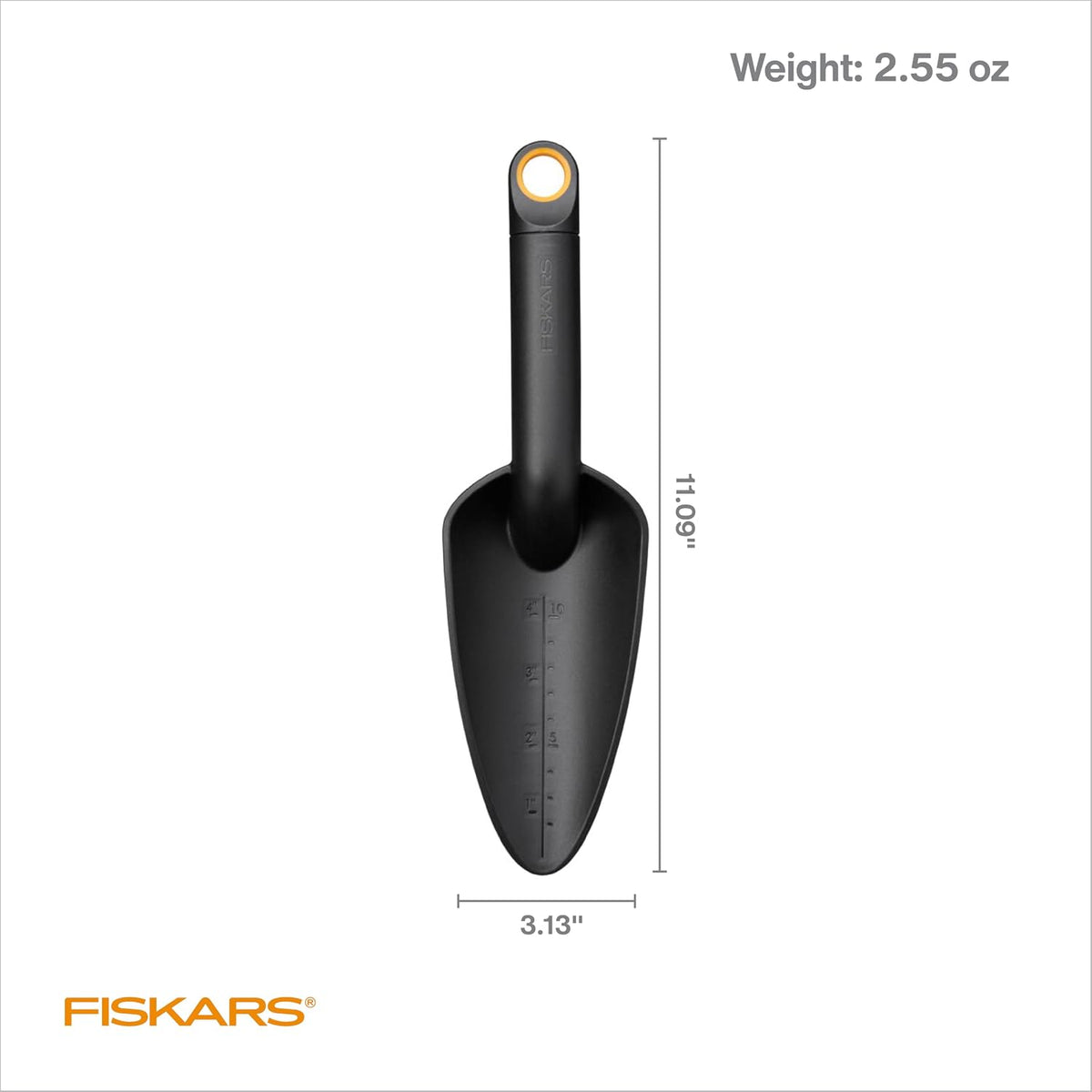 Eco Trowel with Curved Spade, Ergonomic Handle, UV Resistance, Durable, Eco-Friendly Tool for Planters and Garden Beds