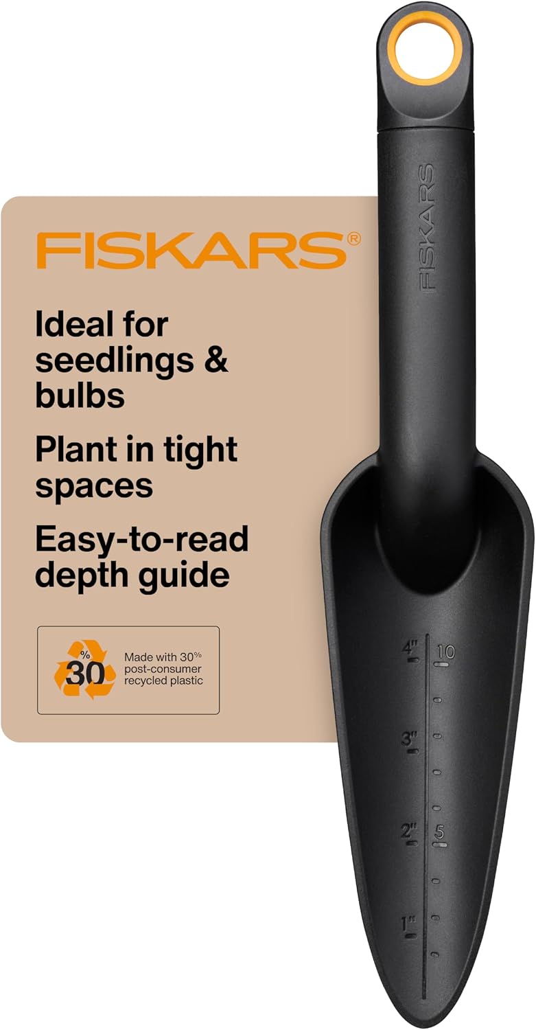Eco Trowel with Curved Spade, Ergonomic Handle, UV Resistance, Durable, Eco-Friendly Tool for Planters and Garden Beds