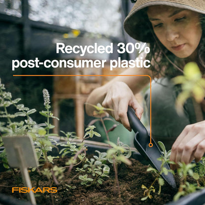 Eco Trowel with Curved Spade, Ergonomic Handle, UV Resistance, Durable, Eco-Friendly Tool for Planters and Garden Beds