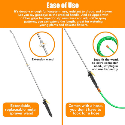 28'' Stainless Steel Replacement Adjustable Wand Extension Set