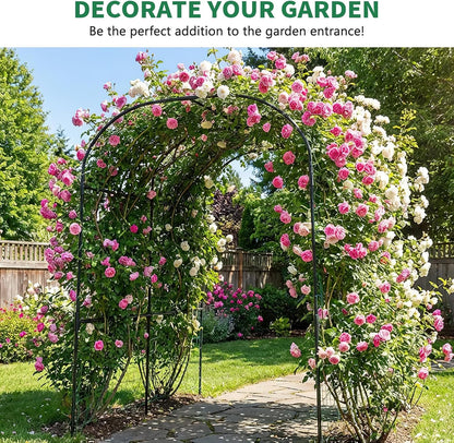 71" x 47" x 83" Garden Arch Trellis for Climbing Plants Outdoor
