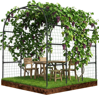 71" x 47" x 83" Garden Arch Trellis for Climbing Plants Outdoor