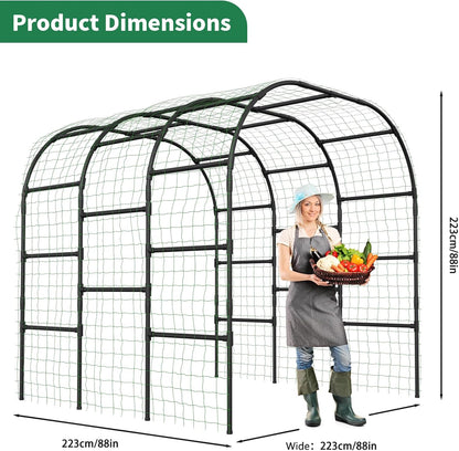 71" x 47" x 83" Garden Arch Trellis for Climbing Plants Outdoor