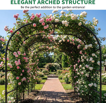 71" x 47" x 83" Garden Arch Trellis for Climbing Plants Outdoor