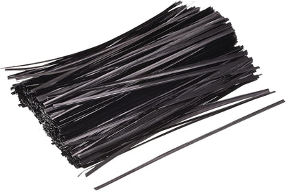 Foil Twist Ties 12" 30cm Metallic Plastic Closure Tie for Tying Bread, Candy, Cookies, Gift Bags Arts Crafts Ties Red Pack of 750