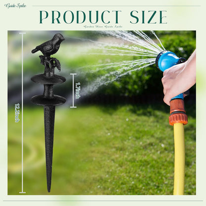 Garden Hose Guide Spike 12 Inch, Bird, 2 Pcs