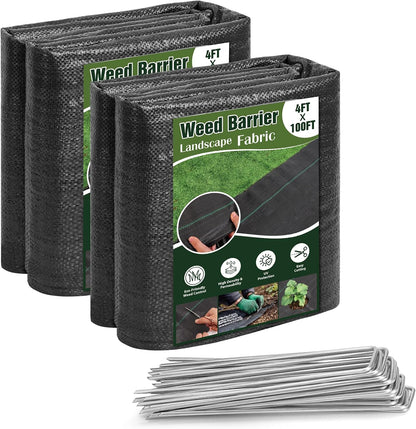 2.6FT x 100FT Weed Barrier Fabric, 3oz Landscape Fabric Heavy Duty