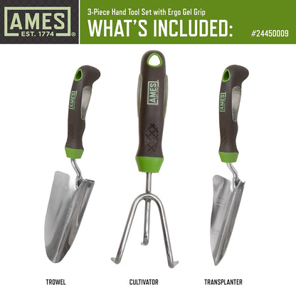 24452009 2-pc. Ergo Gel Grip Garden Tool Set with Hand Trowel & Soil Scoop