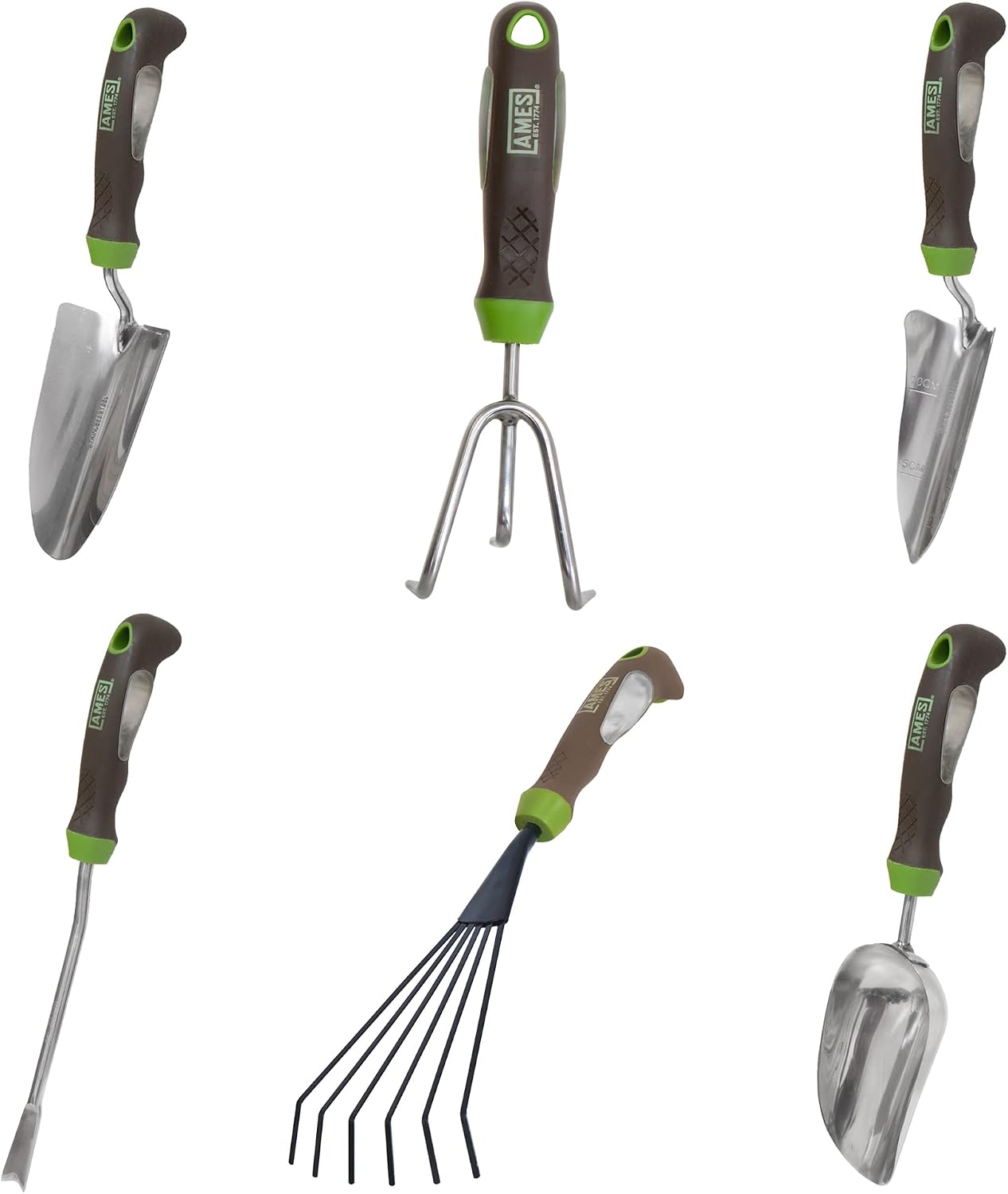 24452009 2-pc. Ergo Gel Grip Garden Tool Set with Hand Trowel & Soil Scoop