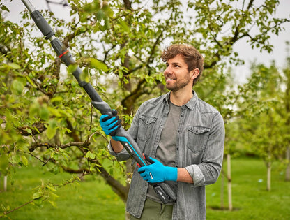 Cordless Telescopic Tree Pruner HighCut 360/18V P4A no battery: Lopper with telescopic handle for branches up to 5 m high, rotating cutting head, ergonomic handle, LED display (14776-55)
