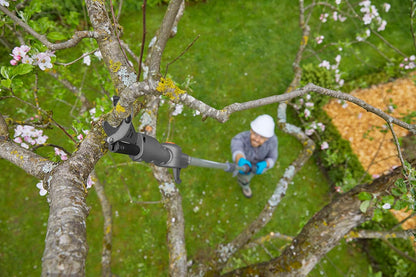 Cordless Telescopic Tree Pruner HighCut 360/18V P4A no battery: Lopper with telescopic handle for branches up to 5 m high, rotating cutting head, ergonomic handle, LED display (14776-55)