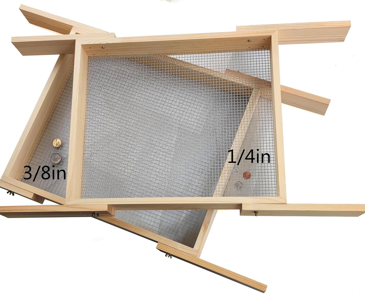 Wood Soil Metal Dirt Purpose Garden Rock Compost Sifter for Gardening ﻿ (3 Pcs Sifter)