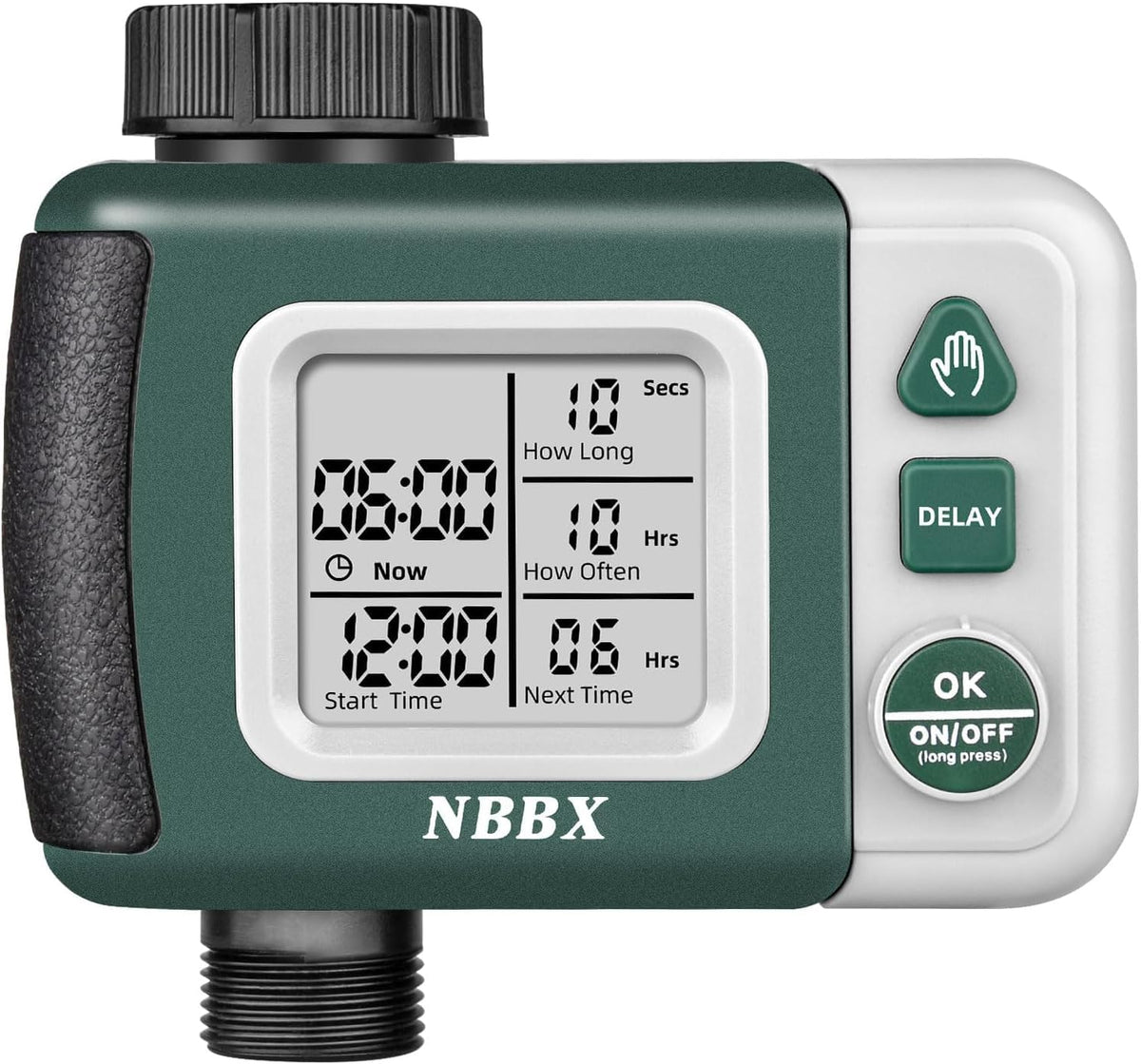 Sprinkler Timer: Programmable Water Timer for Garden Hose, Outdoor Soaker Hose Timed with Rain Delay/Automatic Watering System, Digital Irrigation for Yard, Lawn, 1 Outlet, Manual Mode System