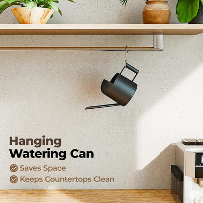 Small Watering Can Indoor Outdoor Plant Metal Stainless Steel Long Spoutt Flowers Watering Cans for House Garden Plants 10OZ Watering Bottle Cute Decorative for Bonsai(Bronze)